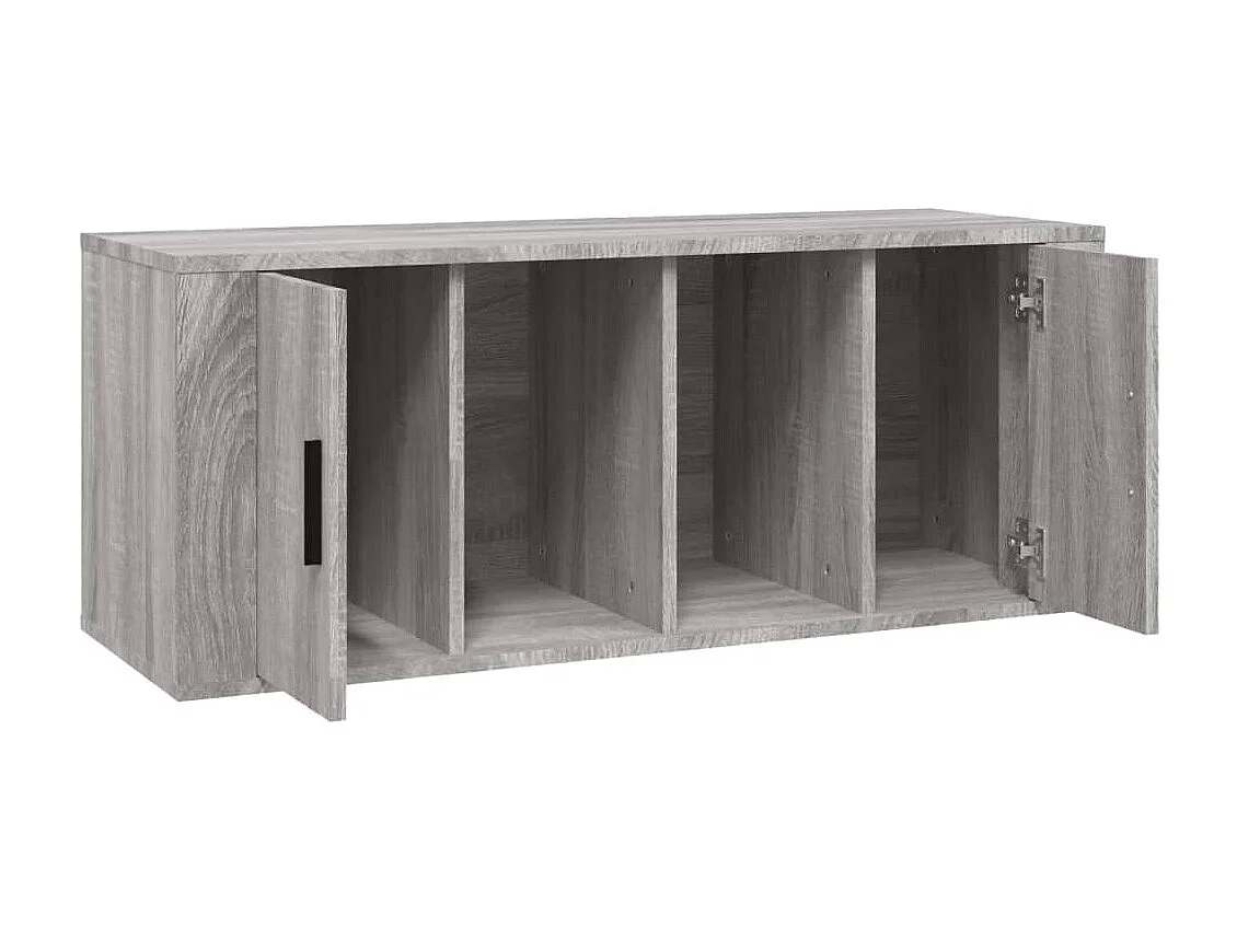 Meuble TV Sonoma gris 100x35x40 cm Bois d'ingénierie BE84095