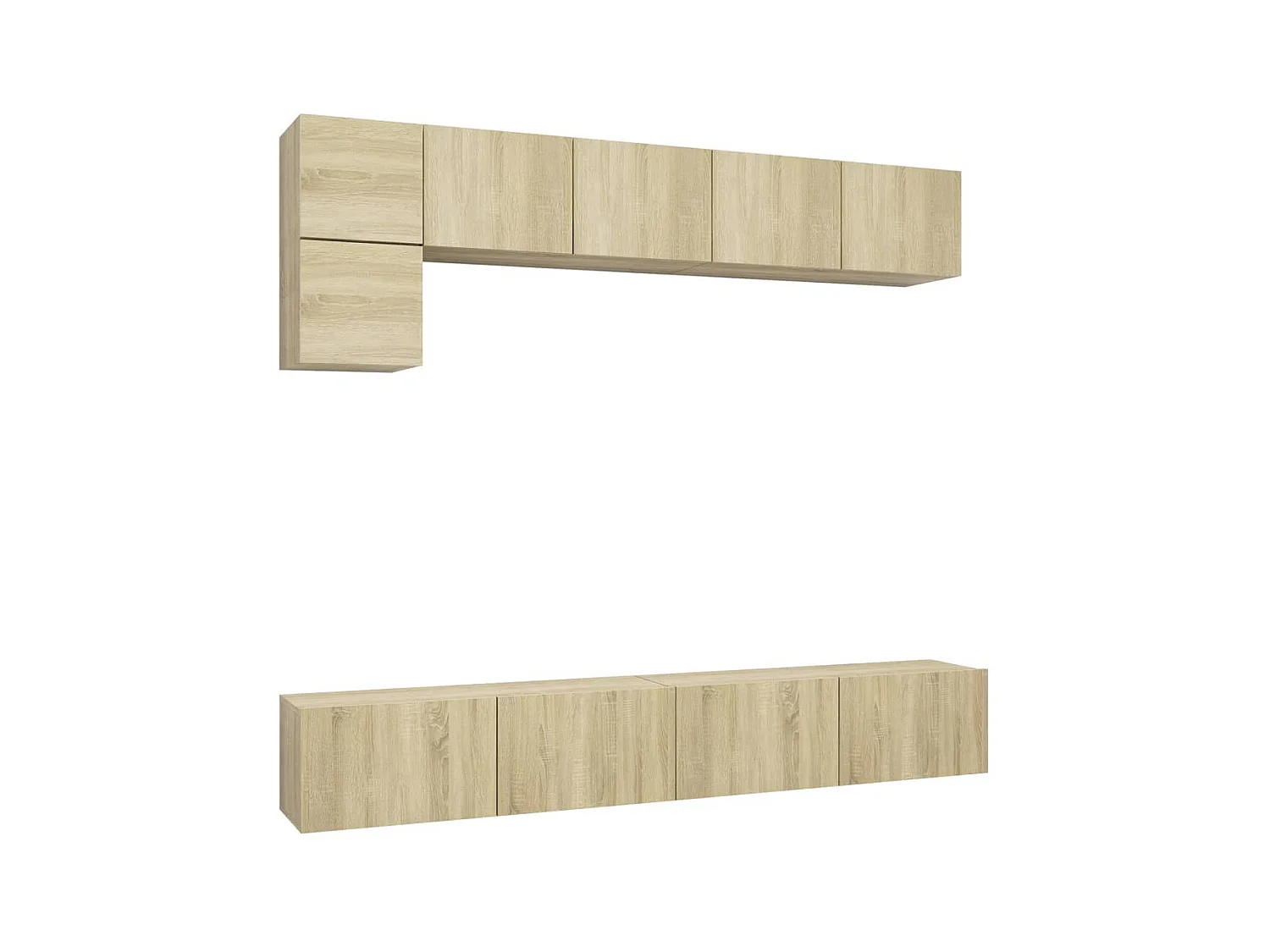 Ensemble de meuble TV 5 pcs Chêne sonoma Bois d'ingénierie BE27261