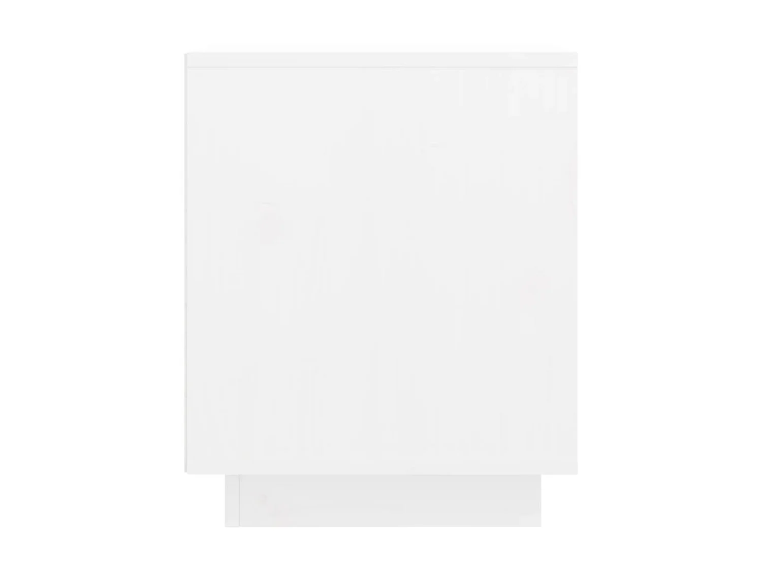 Meuble TV Blanc 74x35x44 cm Bois de pin massif BE47307
