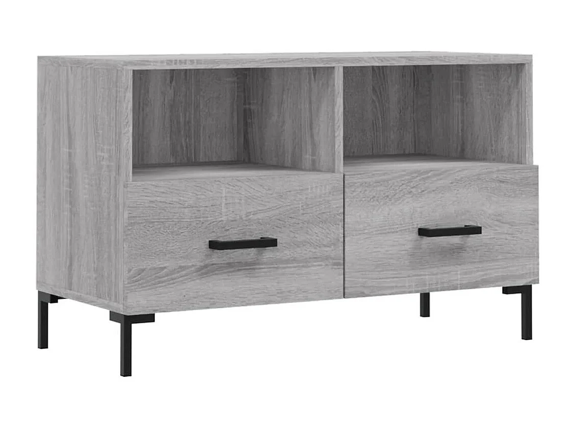 Meuble TV Sonoma BEis 80x36x50 cm Bois d'ingénierie BE13521