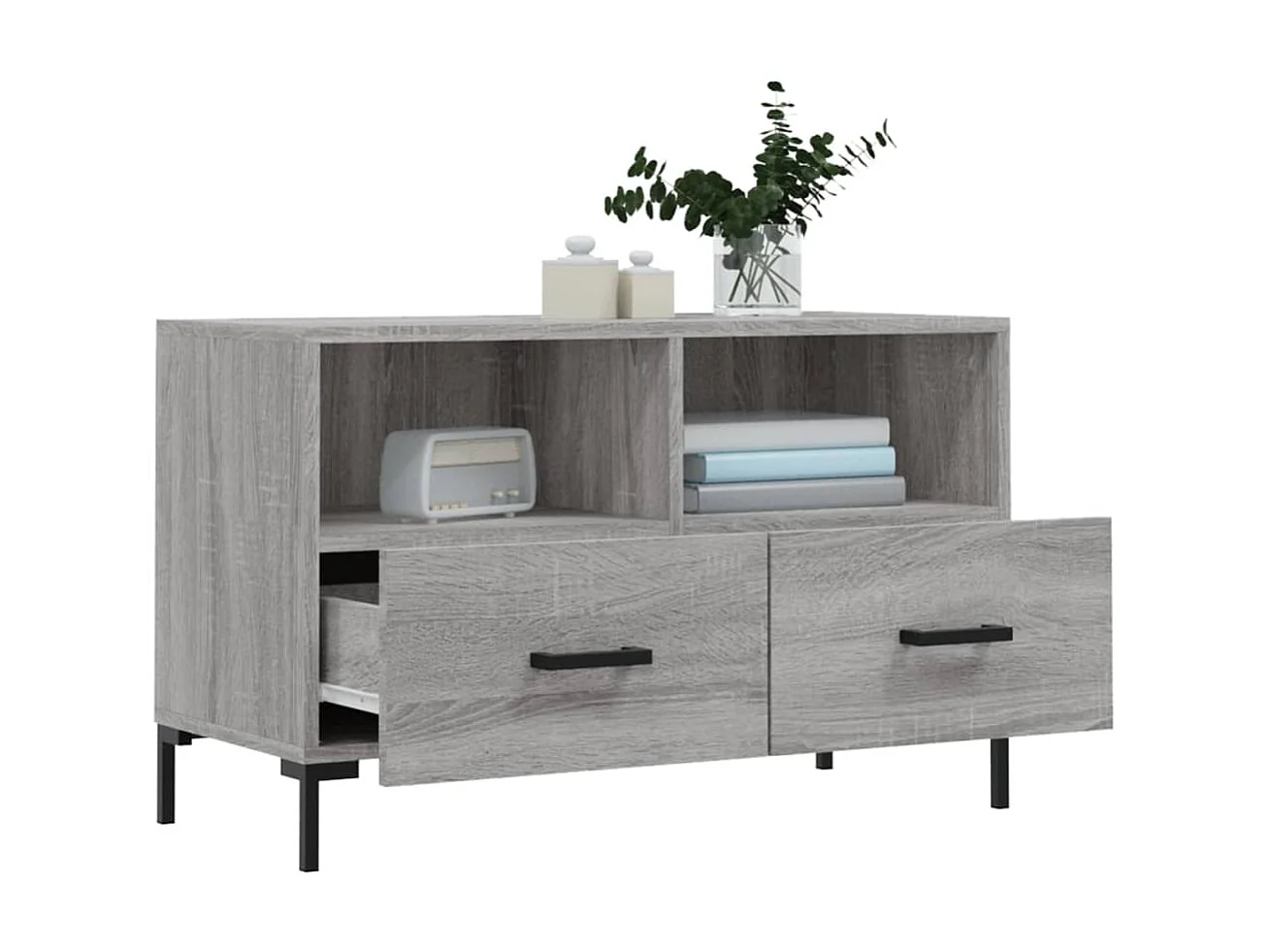 Meuble TV Sonoma BEis 80x36x50 cm Bois d'ingénierie BE13521