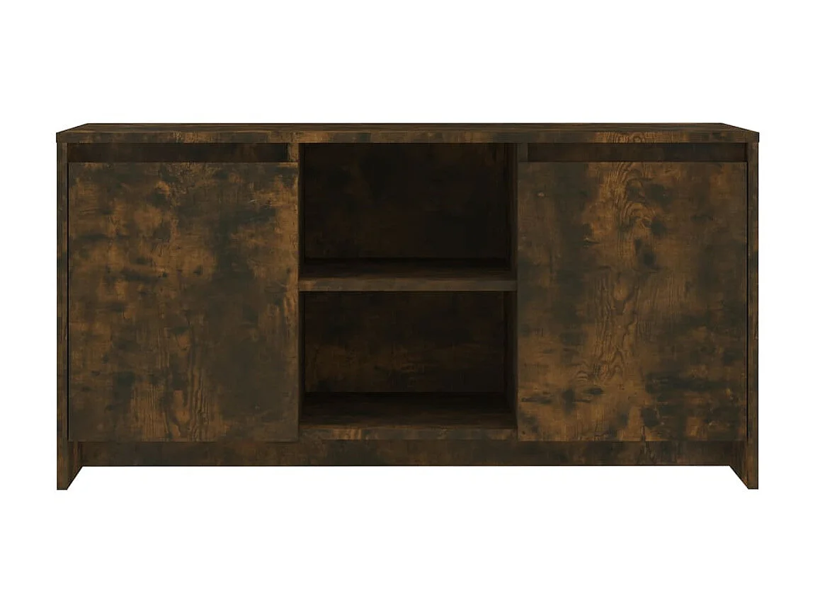 Meuble TV Chêne fumé 102x37,5x52,5 cm Bois d'ingénierie BE16849