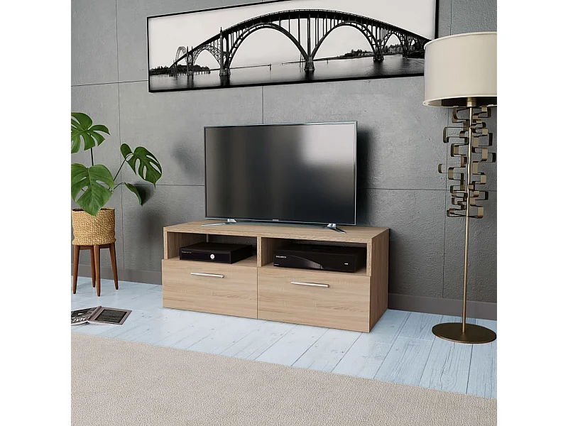 Mueble de TV madera de ingeniería roble 95x35x36 cm ES18582