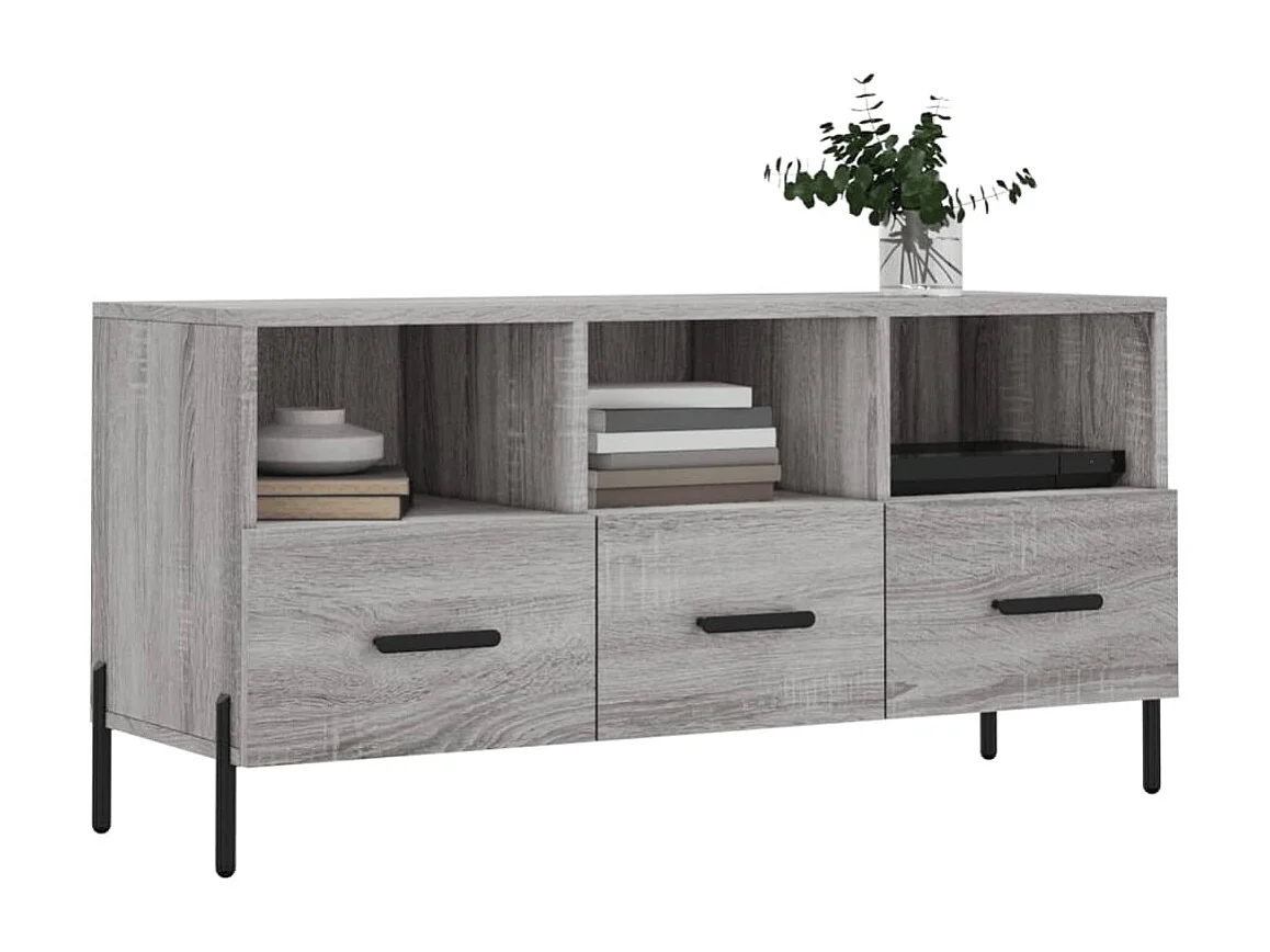 Meuble TV sonoma BEis 102x36x50 cm bois d'ingénierie BE63080
