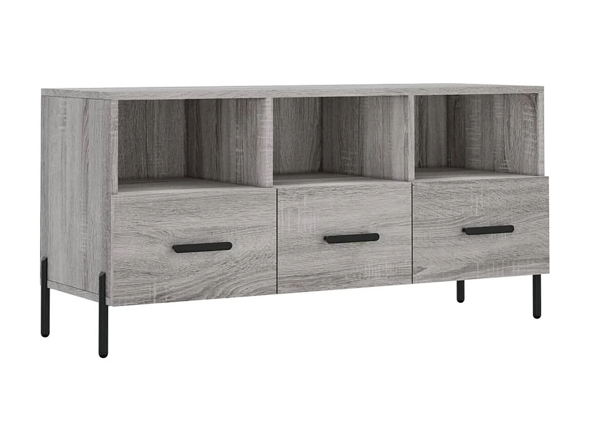 Meuble TV sonoma BEis 102x36x50 cm bois d'ingénierie BE63080