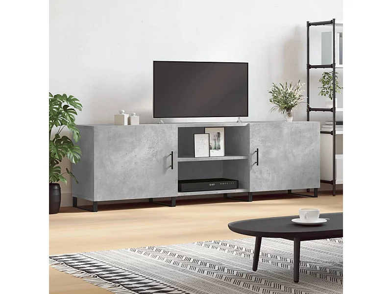 TV-Schrank,TV-Möbel Betongrau 150x30x50 cm Holzwerkstoff -gkd483385