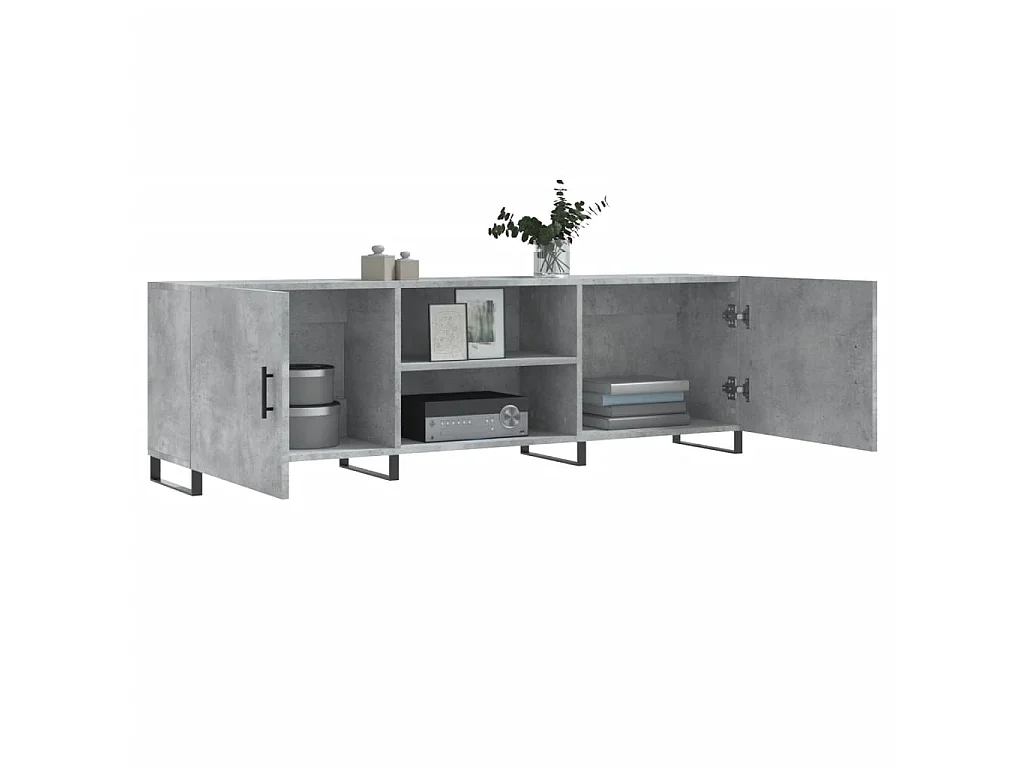 TV-Schrank,TV-Möbel Betongrau 150x30x50 cm Holzwerkstoff -gkd483385