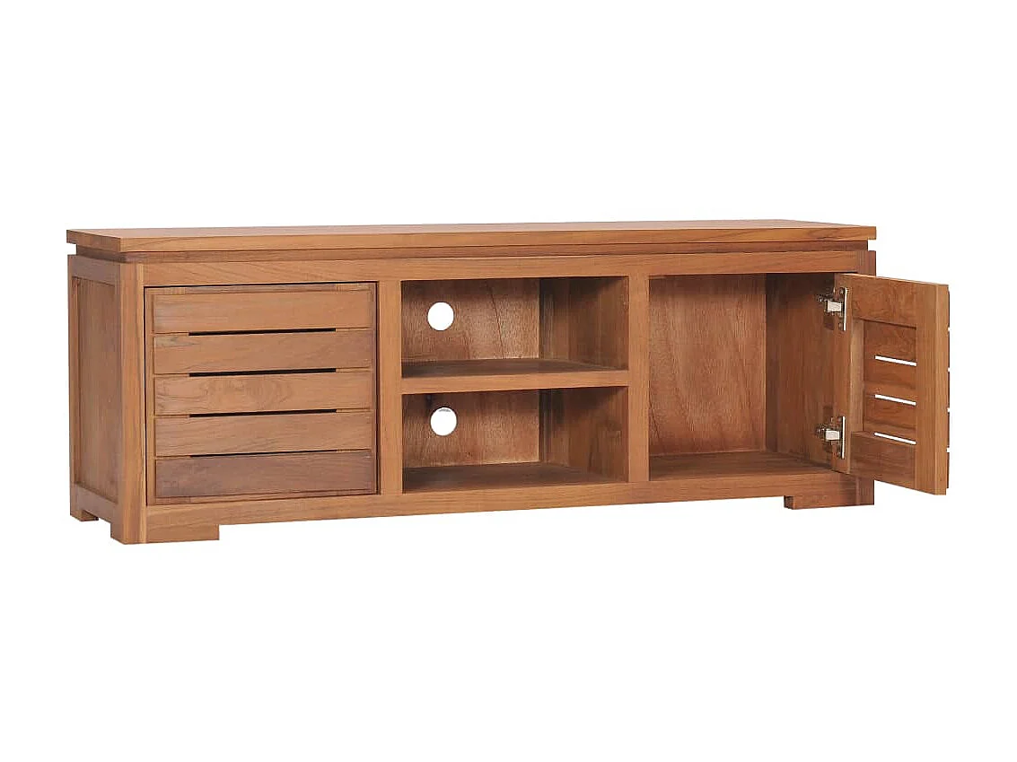 TV-Schrank,TV-Möbel 110 x 30 x 40 cm Teak Massivholz -gkd237214