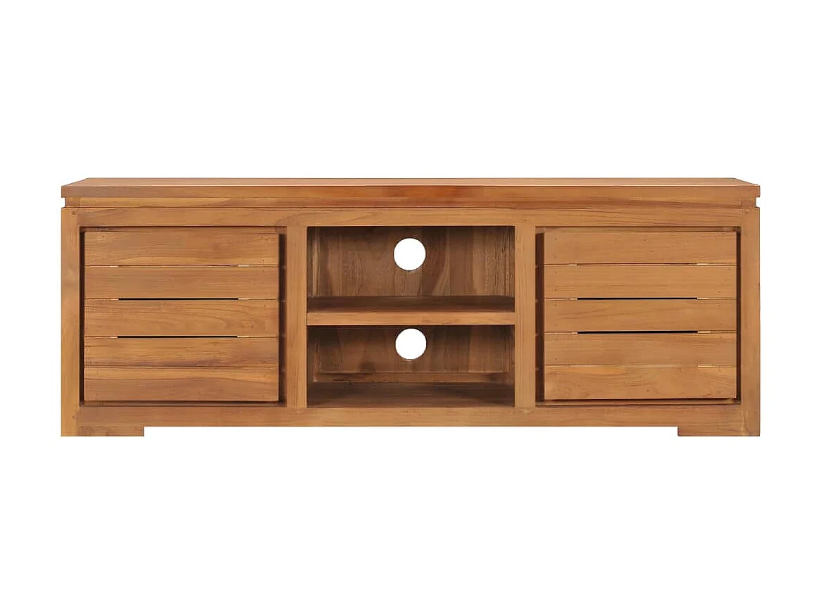 Meuble TV 110x30x40 cm Bois de teck massif BE20500