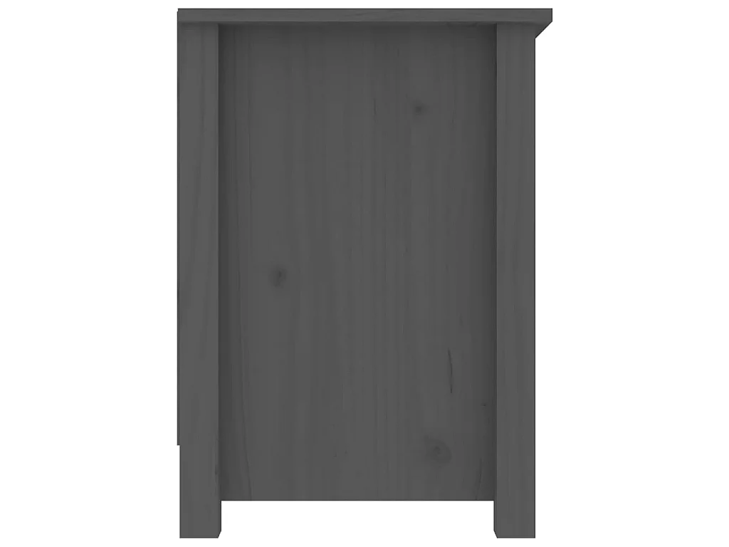Meuble TV Gris 103x36,5x52 cm Bois de pin massif BE89187