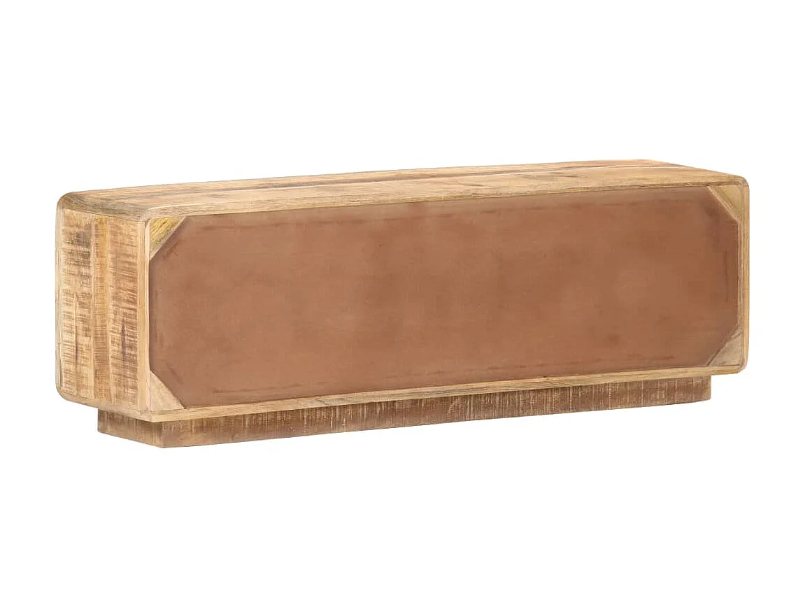 Mueble para TV de madera maciza de mango rugosa 120x30x40 cm ES33438