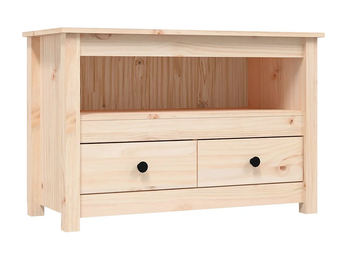 TV-Schrank,TV-Möbel 79x35x52 cm Massivholz Kiefer -gkd56768