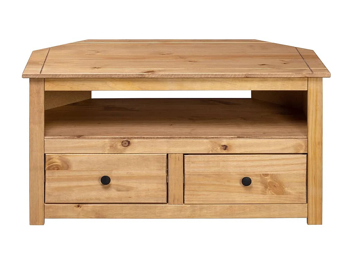 Meuble TV d'angle Chêne sonoma 93x49x49 cm Pin solide Assortiment Panama LWW42485