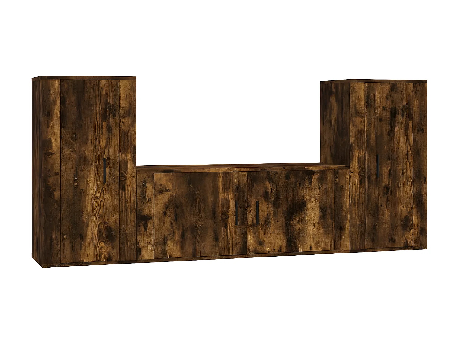 Ensemble de meubles TV 3 pcs Chêne fumé Bois d'ingénierie BE60026