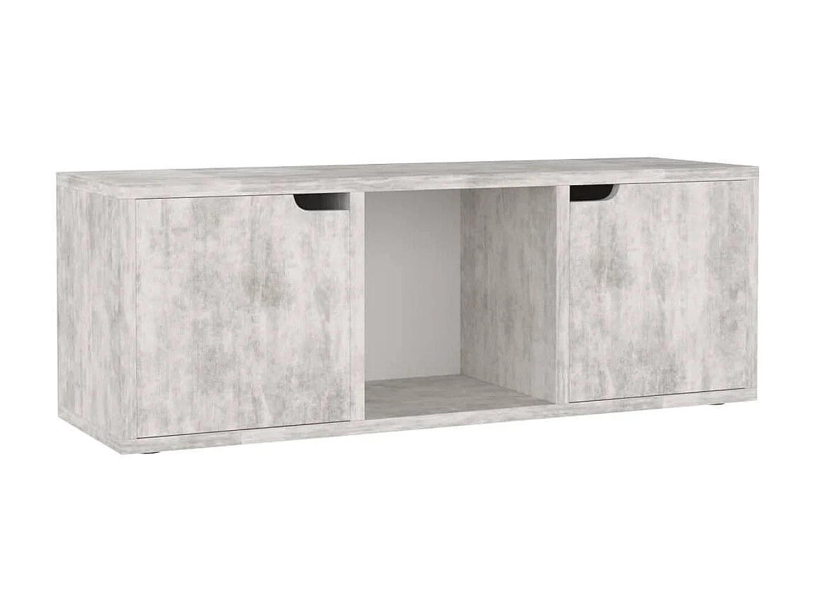 Meuble TV Béton 88,5x27,5x30,5 cm Aggloméré BE99131