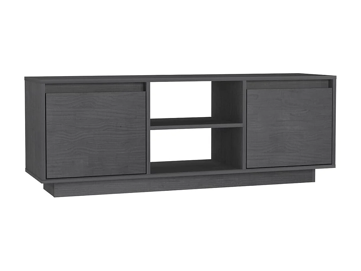 Tv-meubel 110x30x40 cm massief grenenhout grijs NL638117