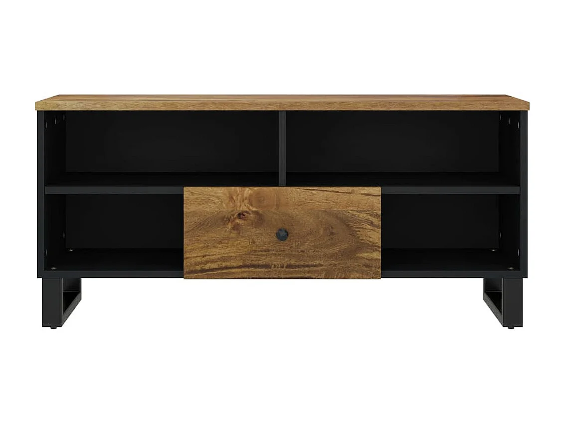 TV-Schrank,TV-Möbel 100x33x46 cm Massivholz Mango & Holzwerkstoff -gkd358344