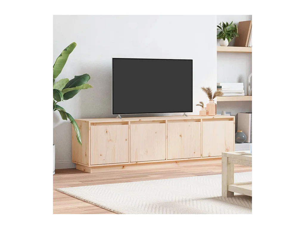 Meuble TV 156x37x45 cm Bois de pin massif BE22732