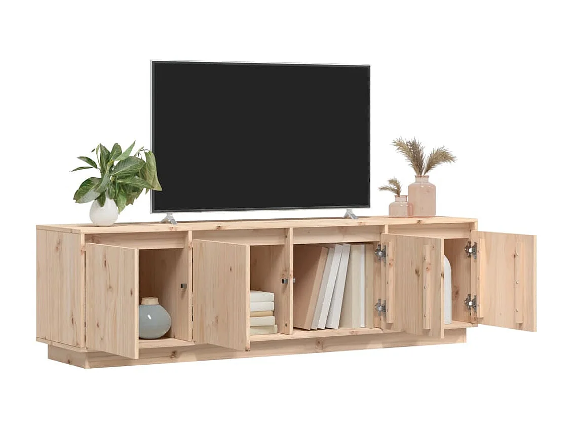 Meuble TV 156x37x45 cm Bois de pin massif BE22732