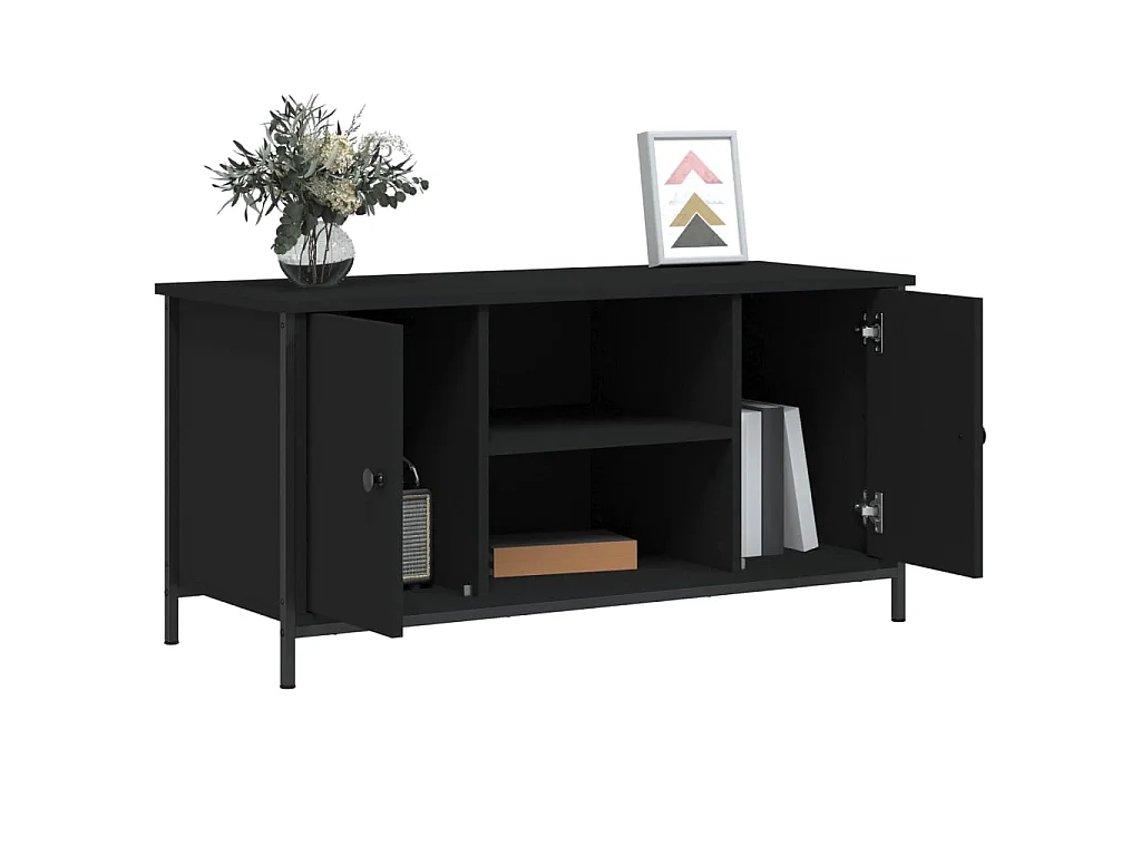 TV-Schrank,TV-Möbel Schwarz 100x40x50 cm Holzwerkstoff -gkd992639