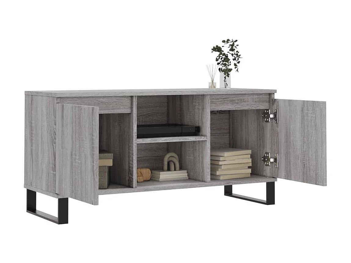 TV-Schrank,TV-Möbel Grau Sonoma 104x35x50 cm Holzwerkstoff -gkd104019