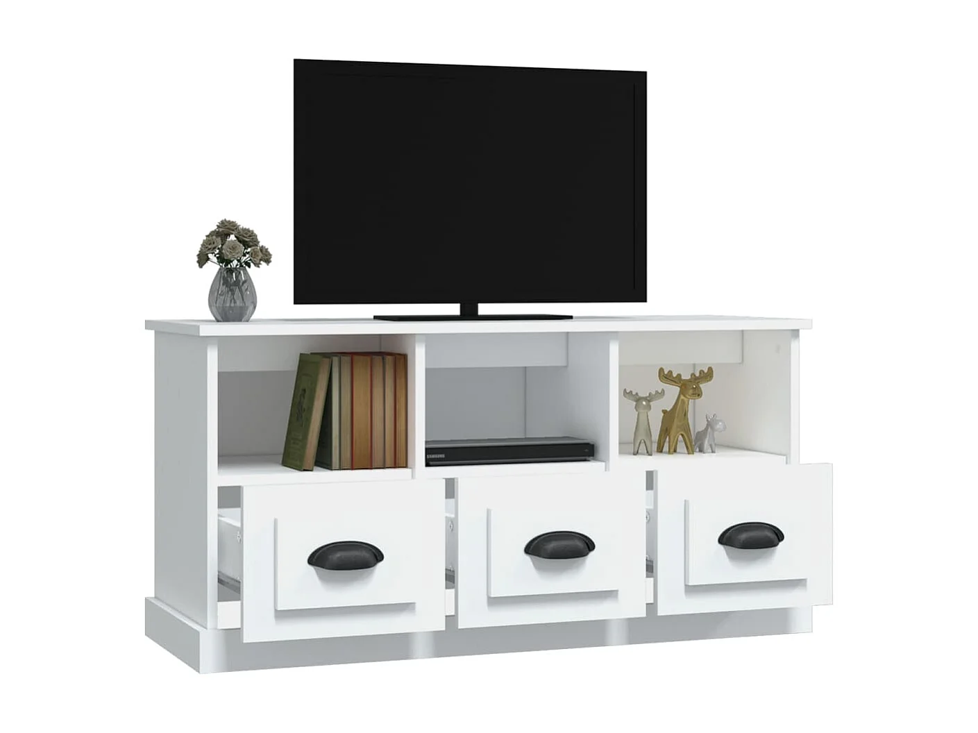 TV-Schrank,TV-Möbel Weiß 100x35x50 cm Holzwerkstoff -gkd823031