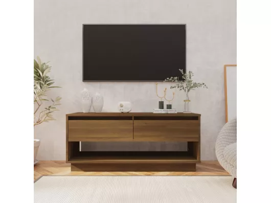 Kauf Unique TV-Schrank,TV-Möbel Eiche Braun 102x41x44 cm Holzwerkstoff -gkd970526