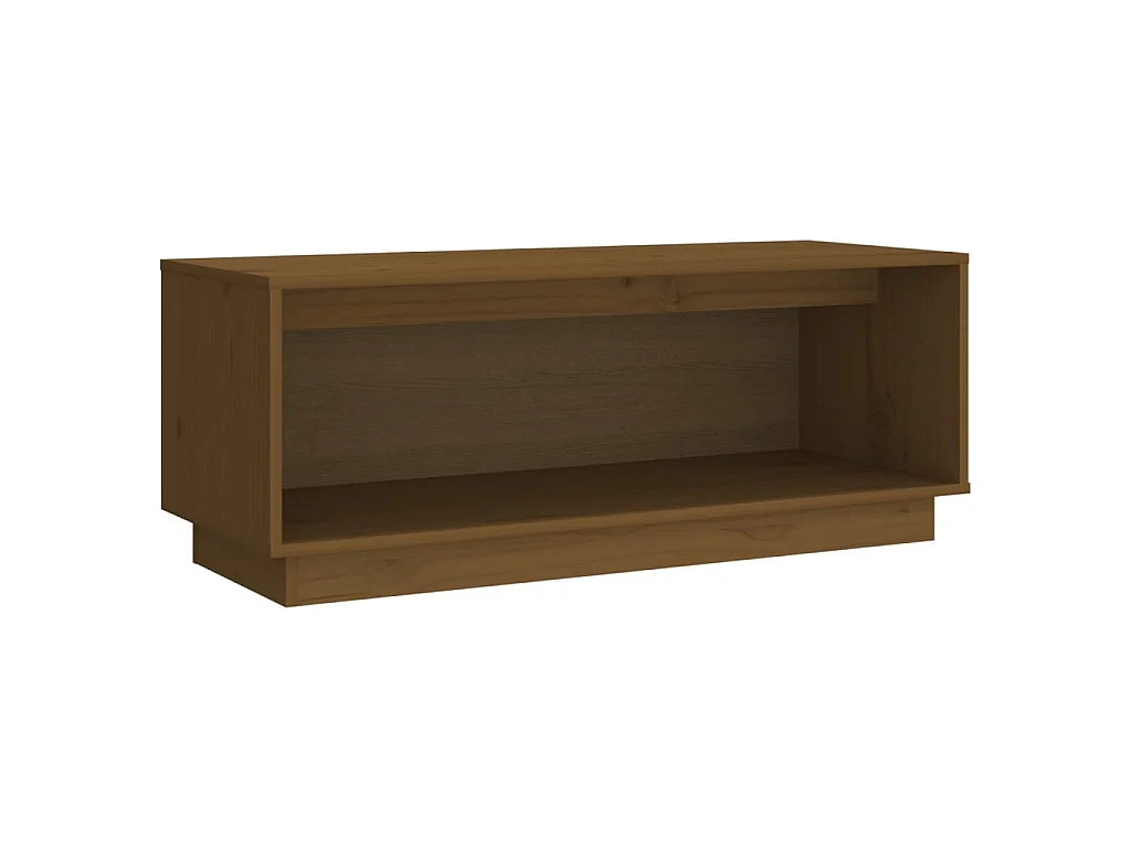 TV-Schrank,TV-Möbel Honigbraun 90x35x35 cm Massivholz Kiefer -gkd964989