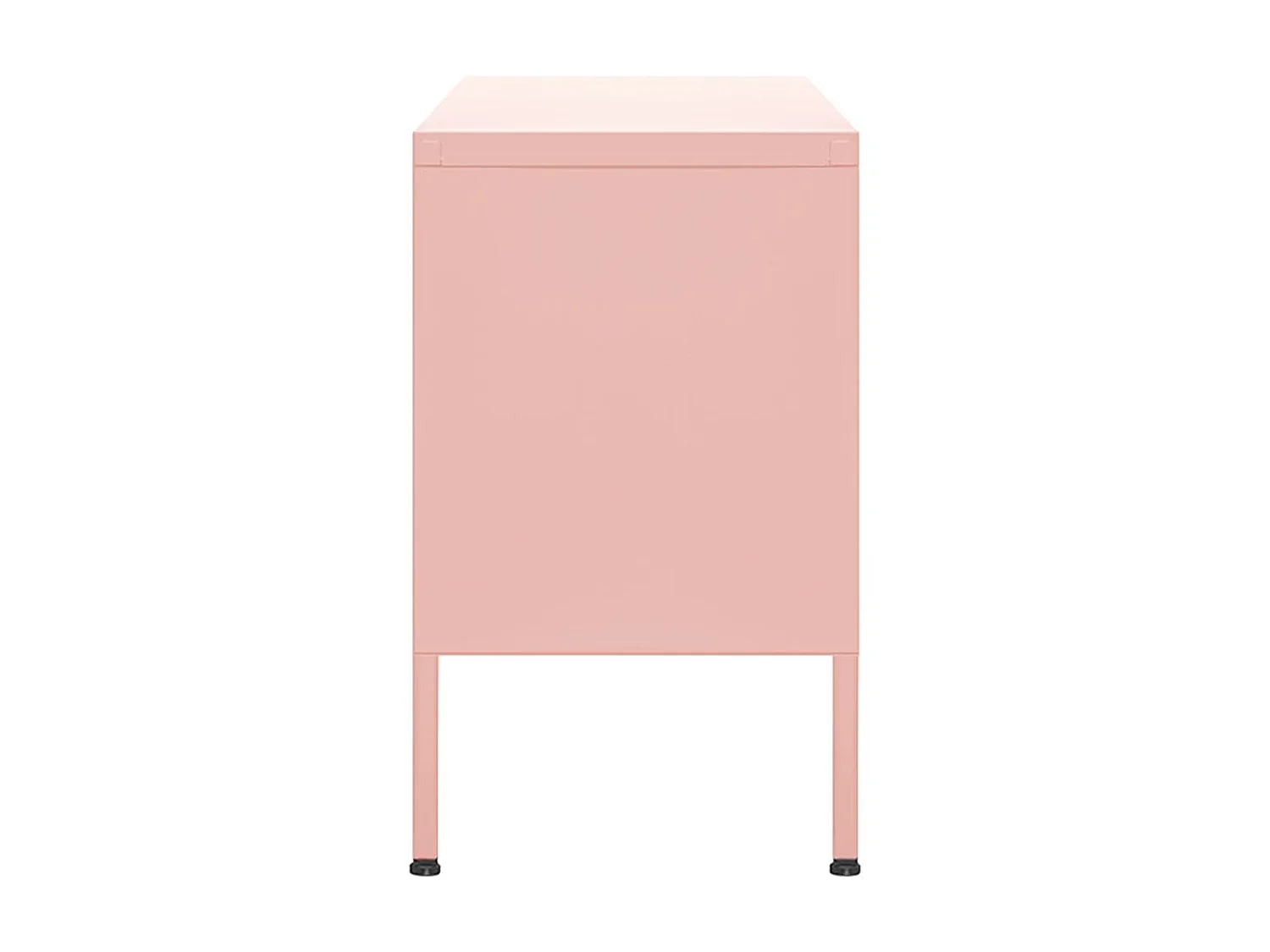 Mueble para TV de acero rosa 105x35x50 cm ES45777