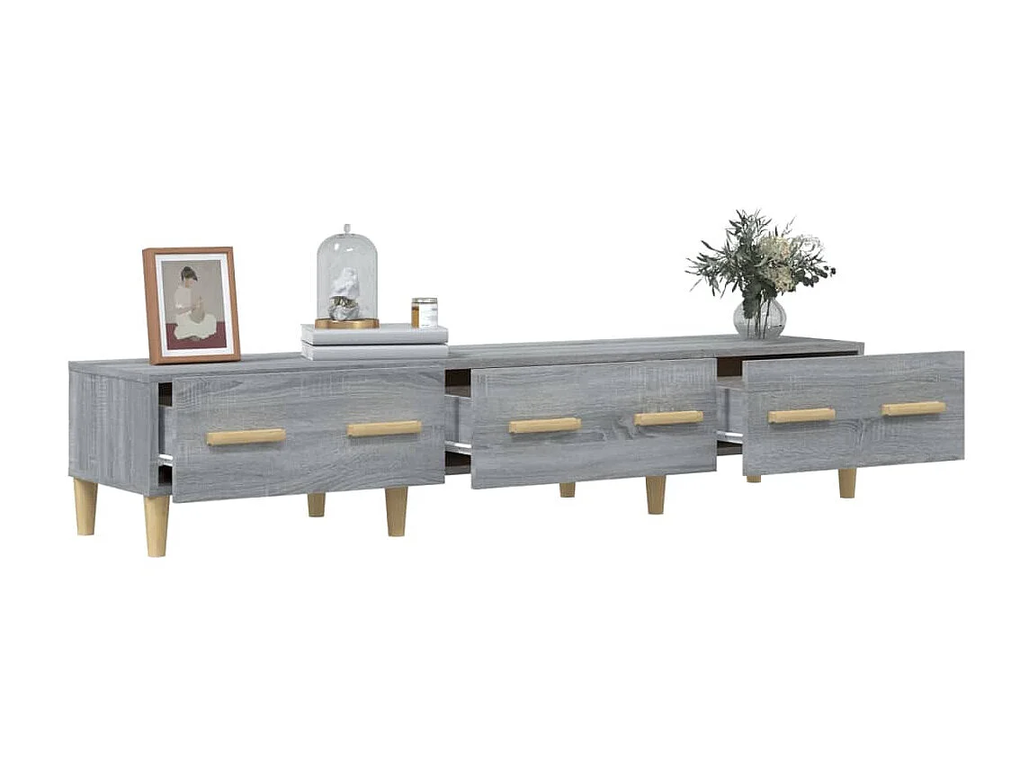 TV-Schrank,TV-Möbel Grau Sonoma 150x34,5x30 cm Holzwerkstoff -gkd974111