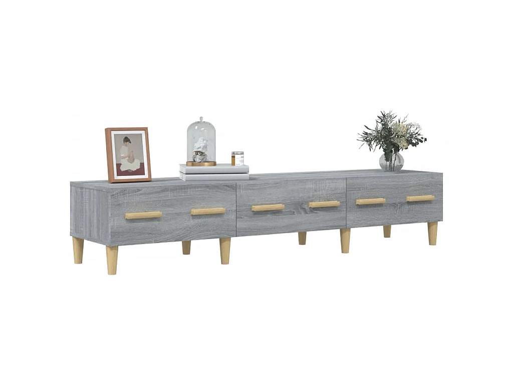 Meuble TV Sonoma gris 150x34,5x30 cm Bois d'ingénierie BE29428