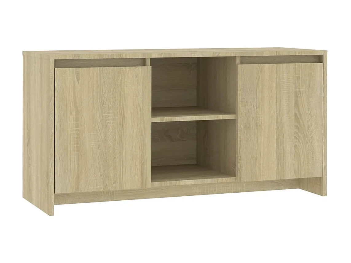 Tv-meubel 102x37,5x52,5 cm bewerkt hout sonoma eikenkleurig NL66064