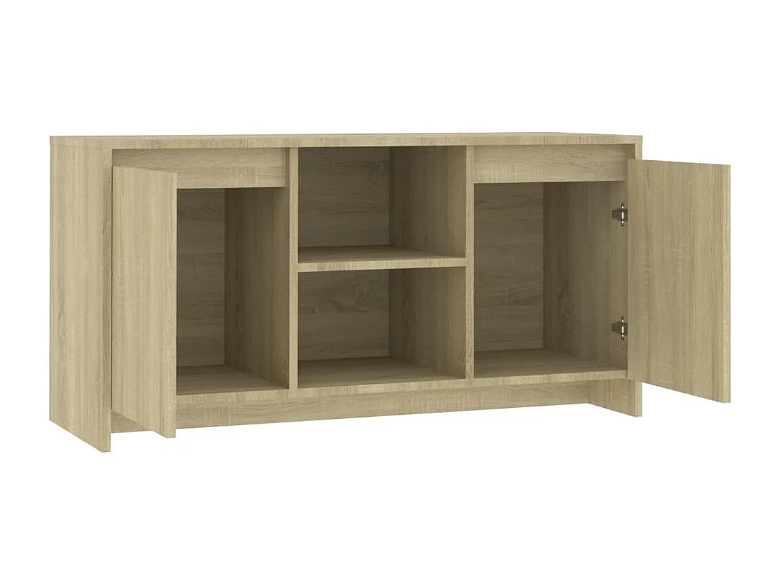 Tv-meubel 102x37,5x52,5 cm bewerkt hout sonoma eikenkleurig NL66064