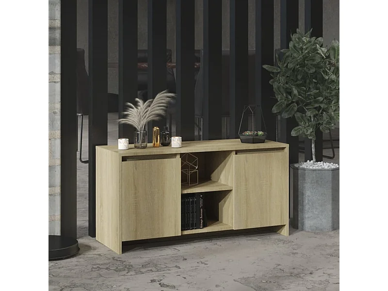 Meuble TV Chêne sonoma 102x37,5x52,5 cm Bois d'ingénierie BE42982