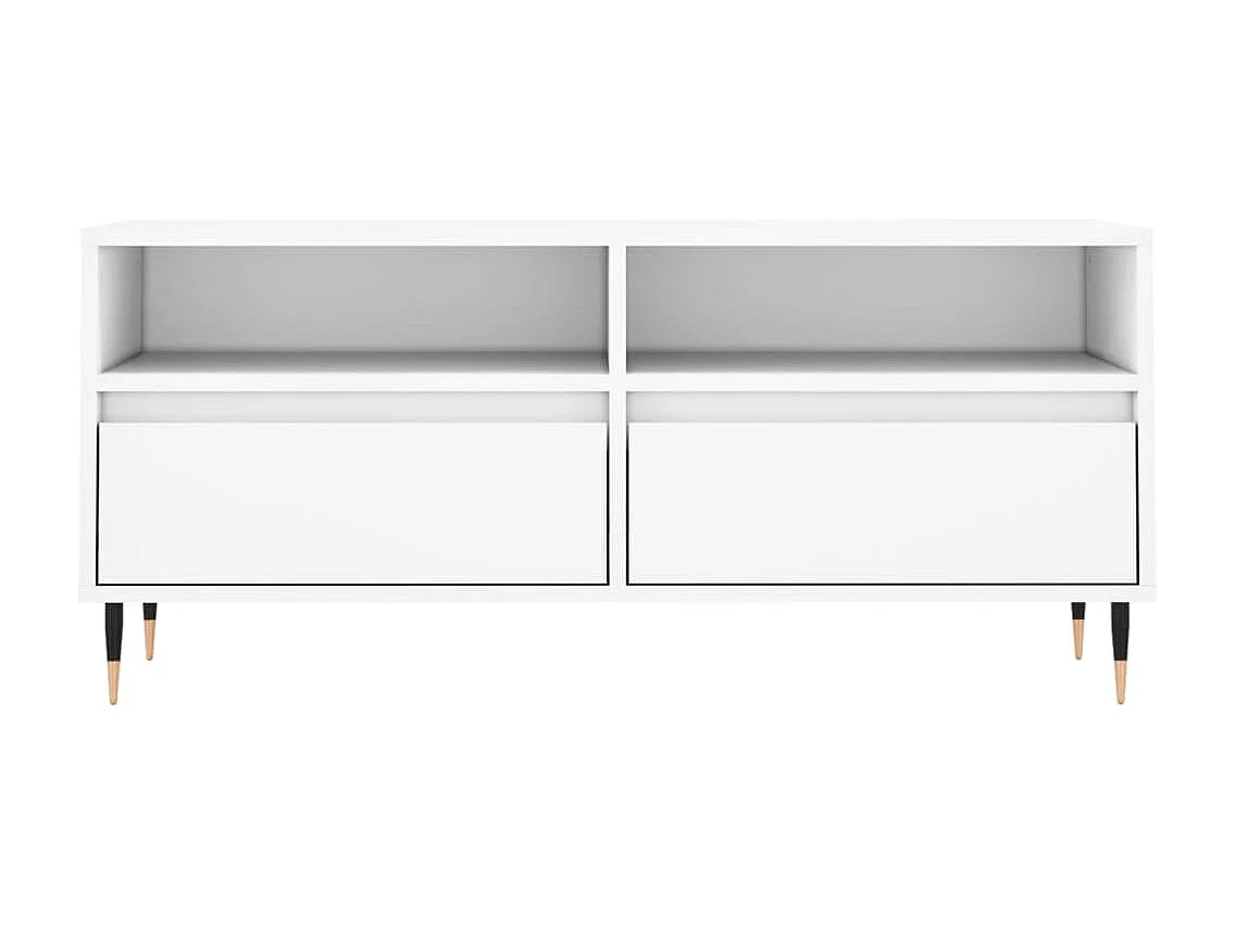 Tv-meubel 100x34,5x44,5 cm bewerkt hout wit NL766530