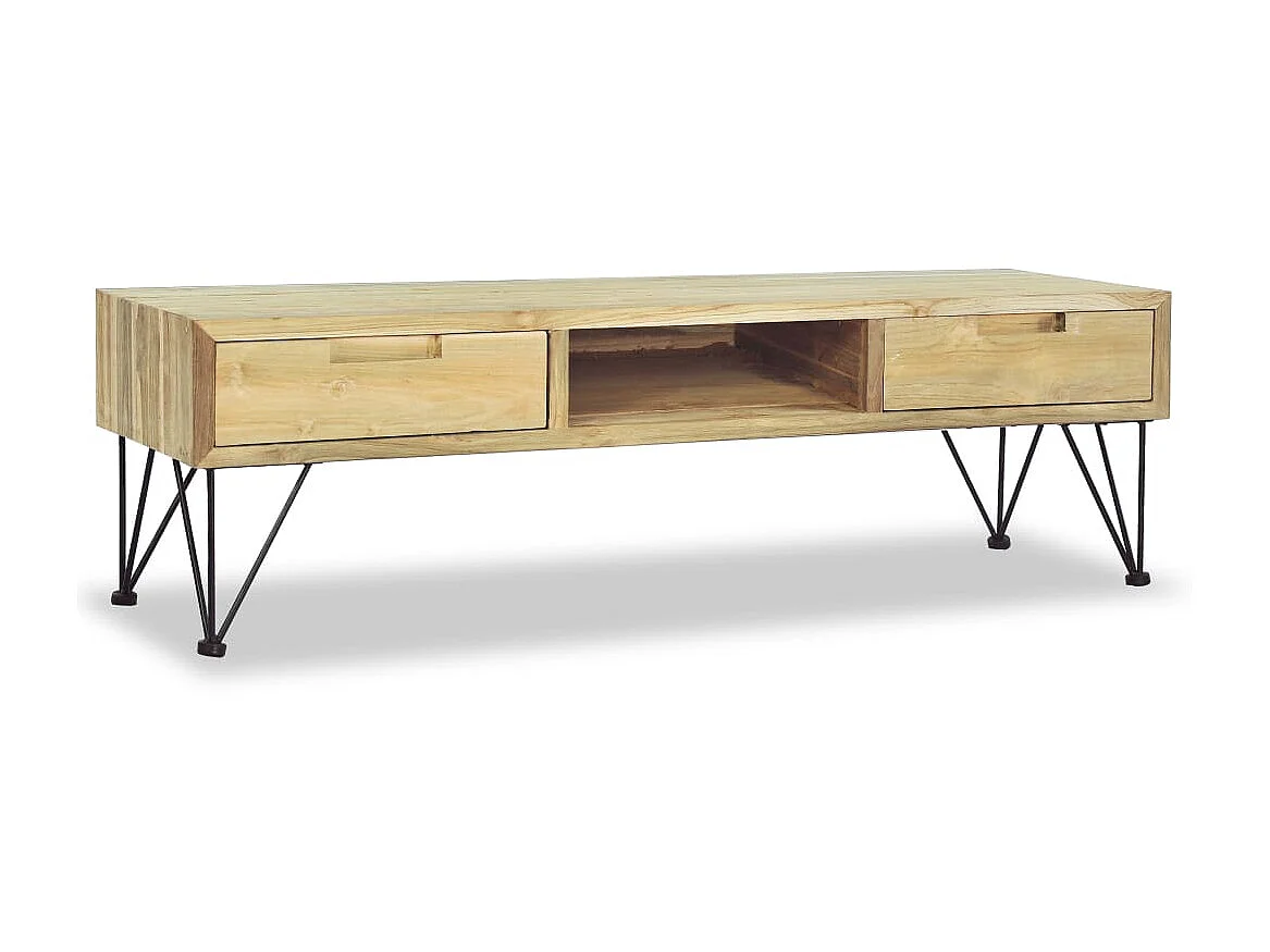 TV-Schrank,TV-Möbel 120 x 35 x 35 cm Teak Massiv -gkd165645