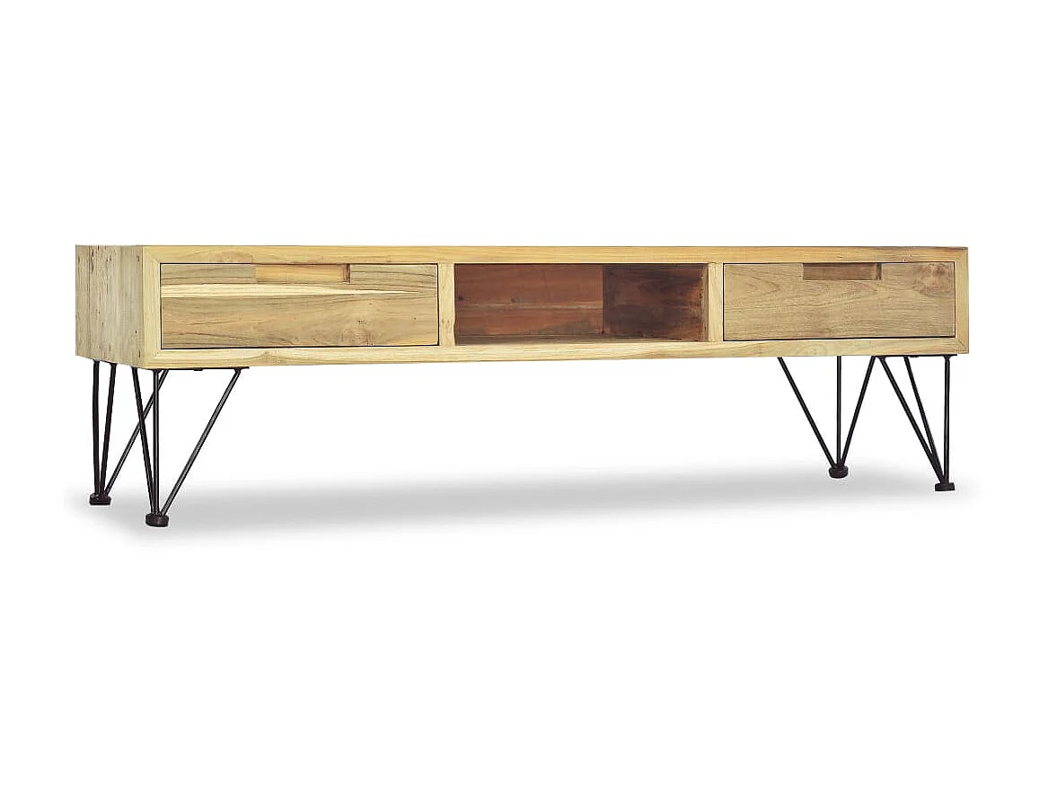 TV-Schrank,TV-Möbel 120 x 35 x 35 cm Teak Massiv -gkd165645