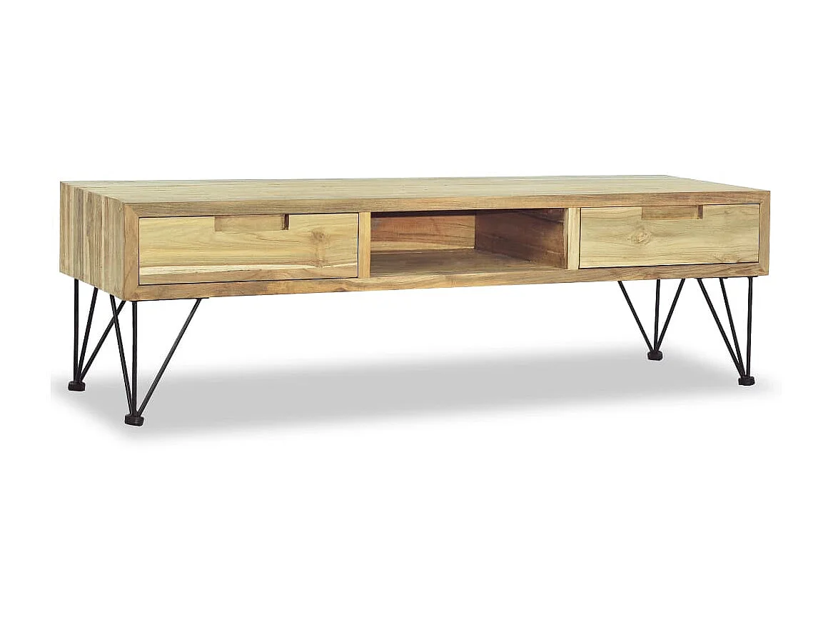 TV-Schrank,TV-Möbel 120 x 35 x 35 cm Teak Massiv -gkd165645