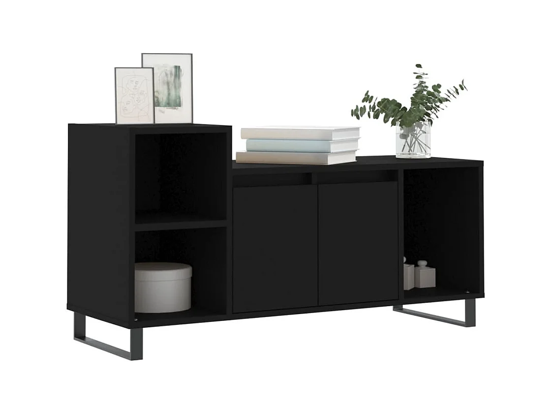 TV-Schrank,TV-Möbel Schwarz 100x35x55 cm Holzwerkstoff -gkd566228