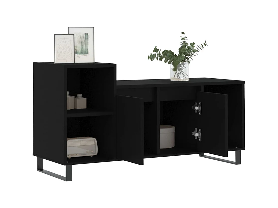 TV-Schrank,TV-Möbel Schwarz 100x35x55 cm Holzwerkstoff -gkd566228