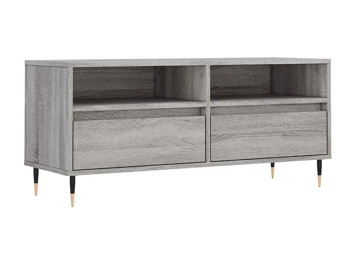TV-Schrank,TV-Möbel Grau Sonoma 100x34,5x44,5 cm Holzwerkstoff -gkd653798