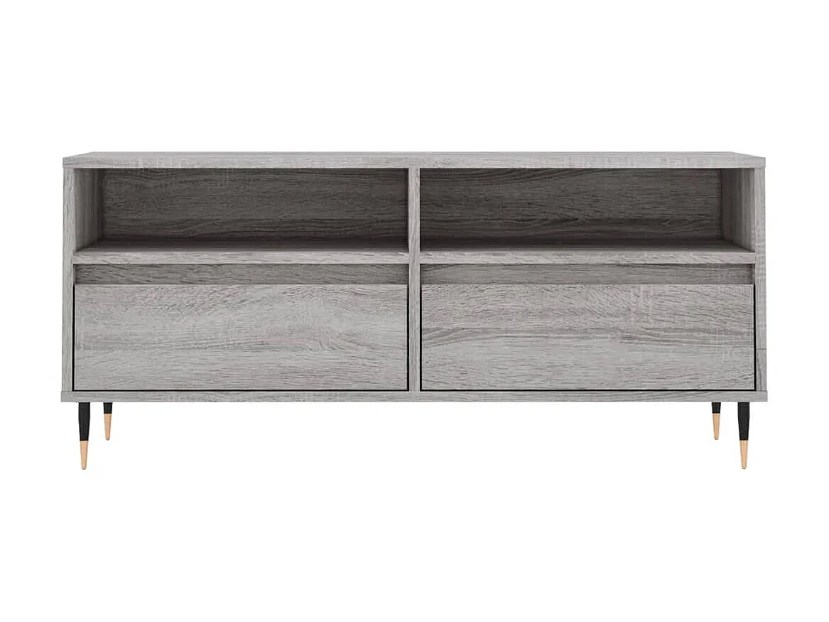 TV-Schrank,TV-Möbel Grau Sonoma 100x34,5x44,5 cm Holzwerkstoff -gkd653798