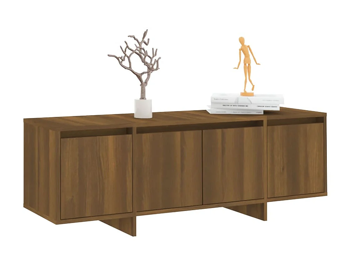 Meuble TV Chêne marron 120x30x40,5 cm Bois d'ingénierie BE32277