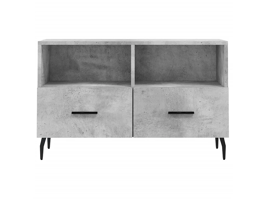 TV-Schrank,TV-Möbel Betongrau 80x36x50 cm Holzwerkstoff -gkd898894