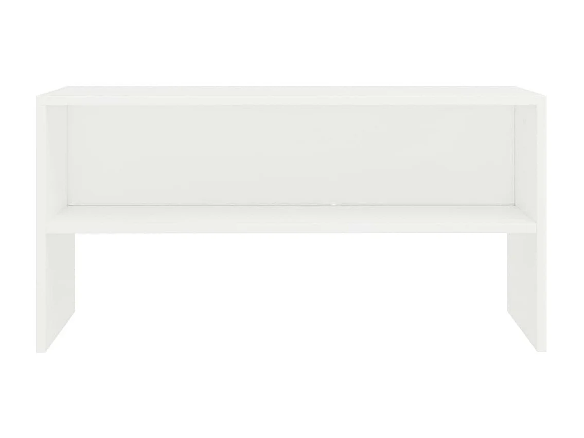 Meuble TV Blanc 80 x 40 x 40 cm Aggloméré BE42978