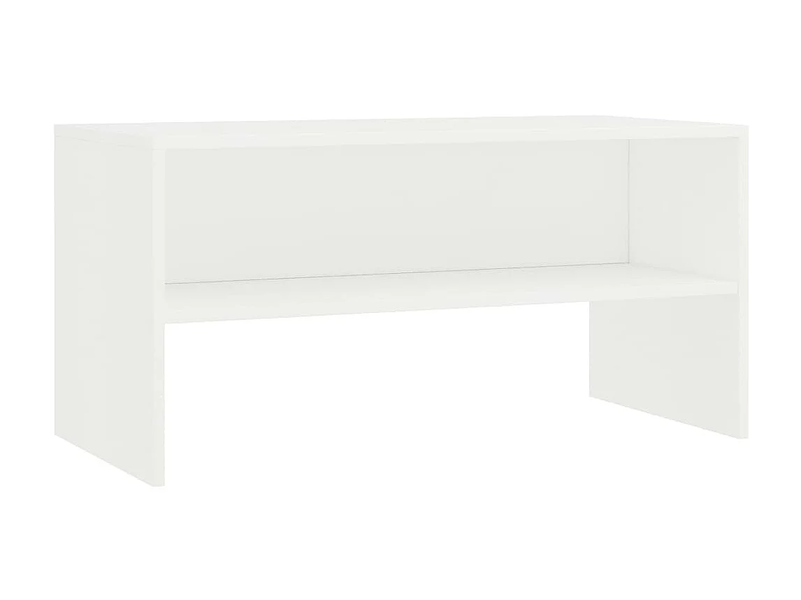 Meuble TV Blanc 80 x 40 x 40 cm Aggloméré BE42978