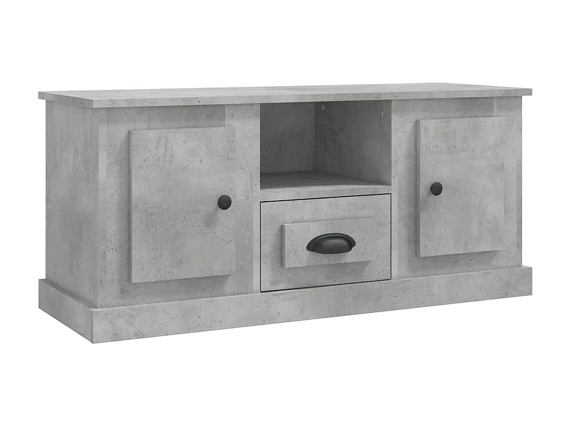 TV-Schrank,TV-Möbel Betongrau 100x35,5x45 cm Holzwerkstoff -gkd550467