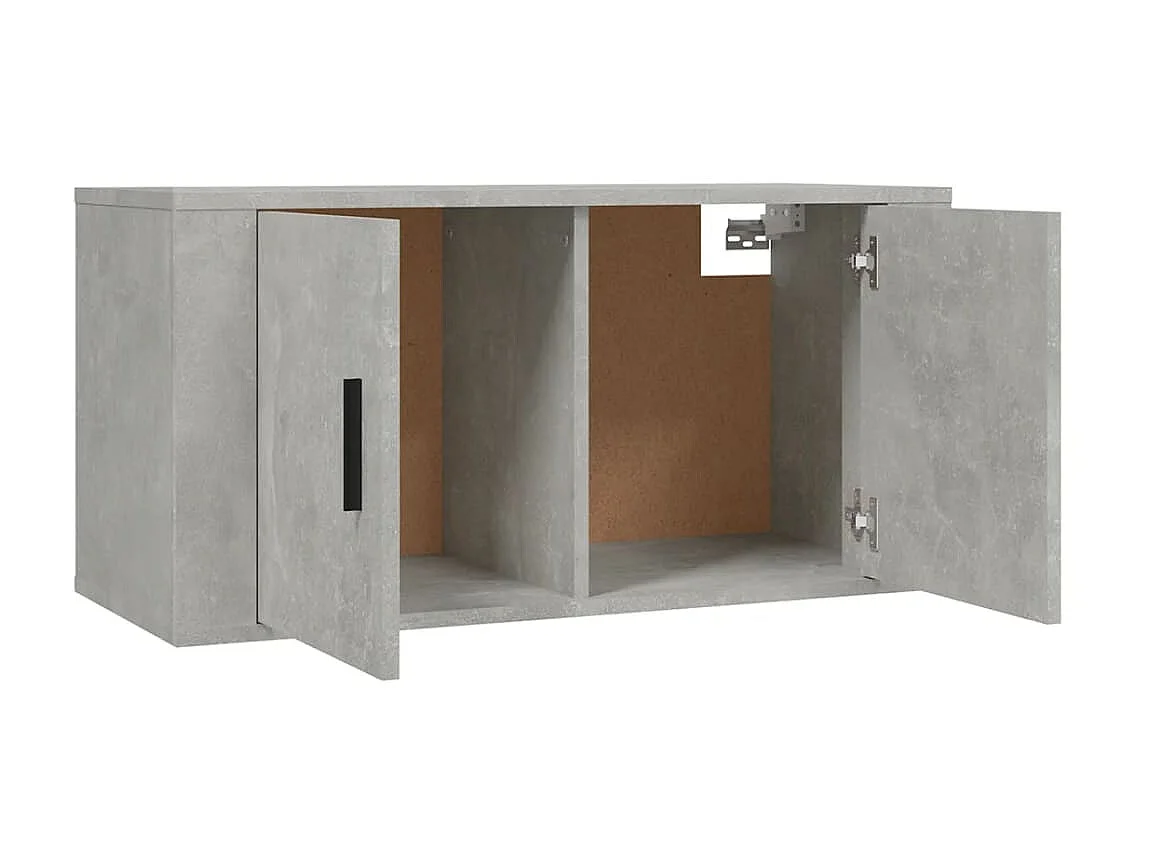 2-tlg. TV-Schrank-Set,TV-Möbel Betongrau Holzwerkstoff -gkd274246