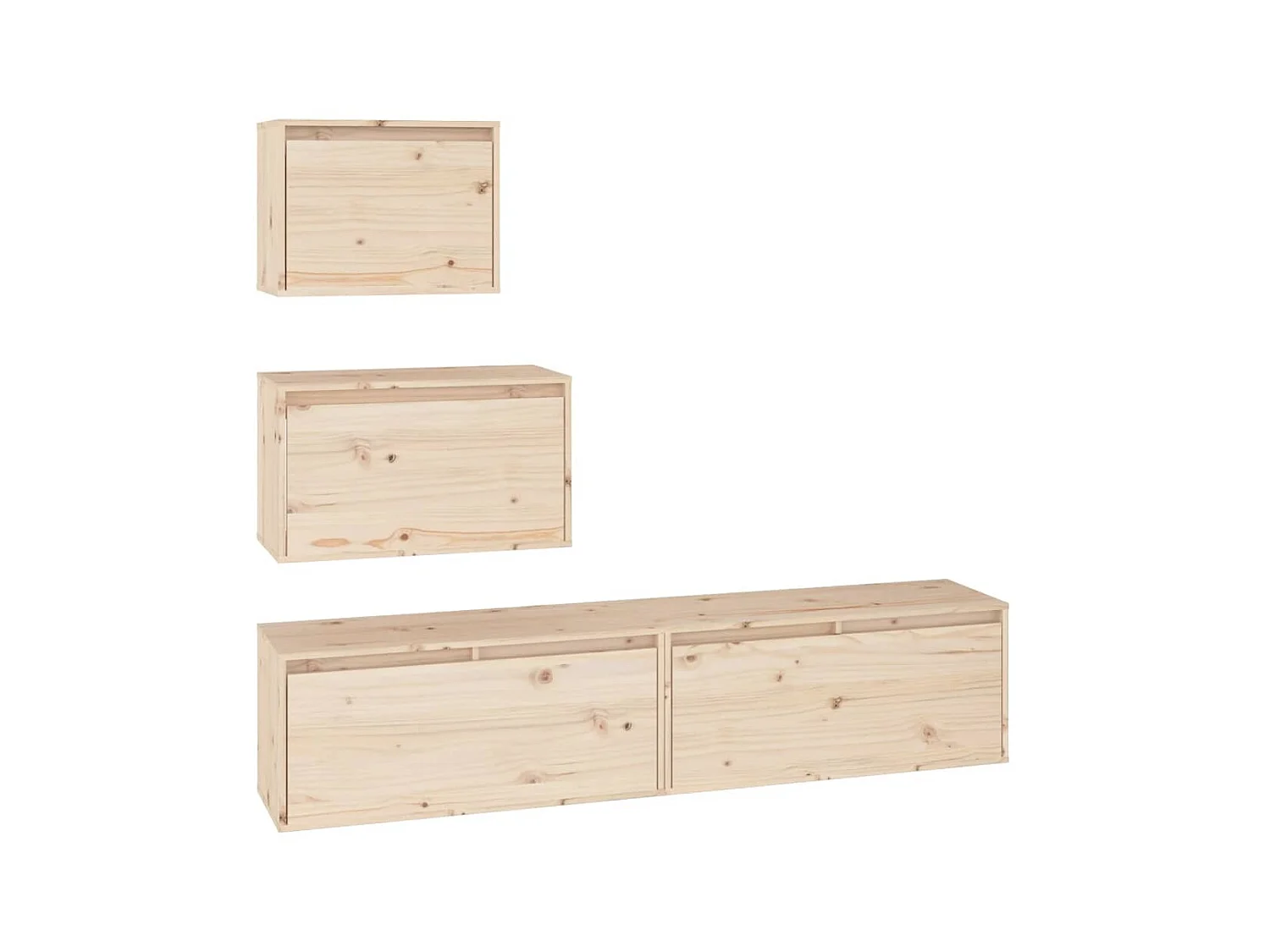 4 Stk.TV-Schränke,TV-Möbel Massivholz Kiefer -gkd452707