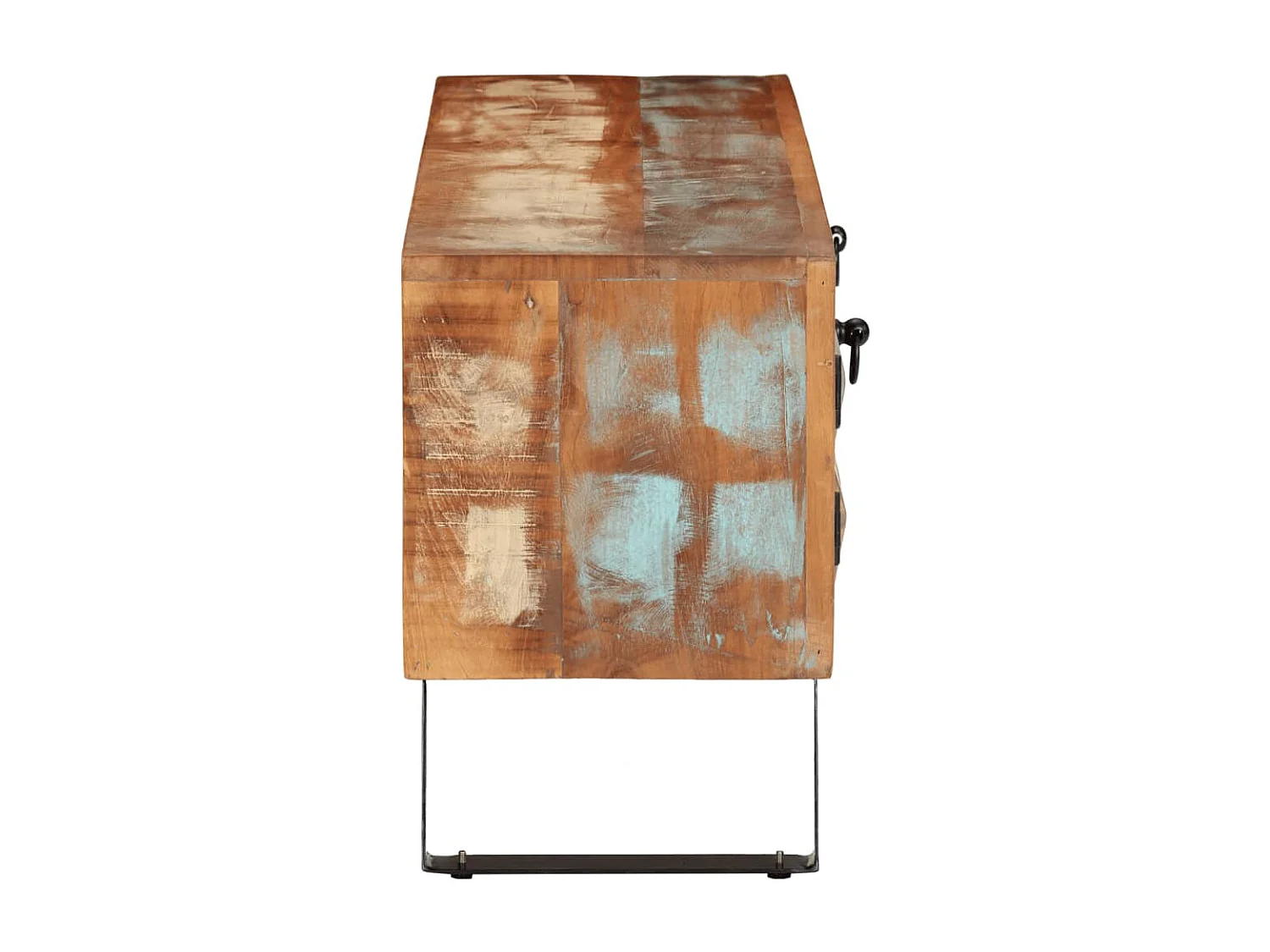 Meuble TV Moderne 112x30x45 cm bois massif de récupération BE2211